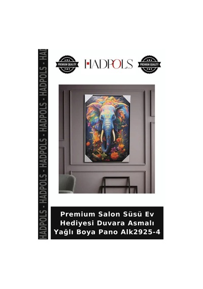 Premium Salon Süsü Ev Hediyesi Duvara Asmalı Yağlı Boya Pano Alk2925-4