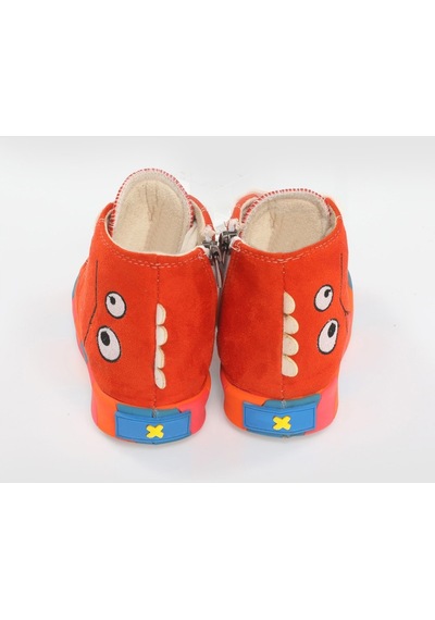 Canavar Turuncu Süet Erkek Çocuk Sneakers-Turuncu