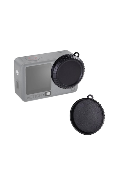 Knmaster Silikon Lens Koruyucu Kapak Djı Osmo Action 6 Uyumlu Siyah