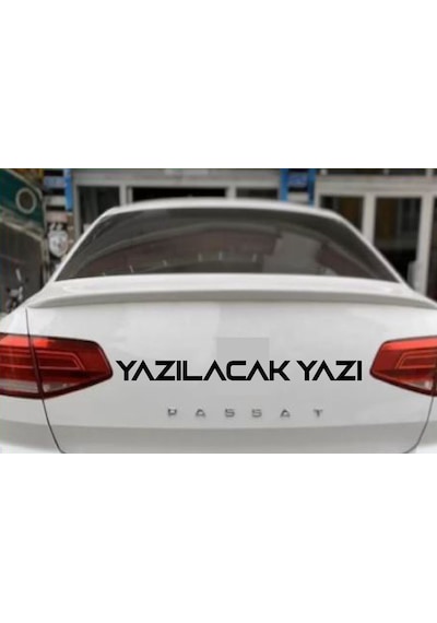 Kişiye Özel Yazı 2 Adet Sticker - Araba Oto Motosiklet Karavan Cam Sticker - 00122 30 Cm