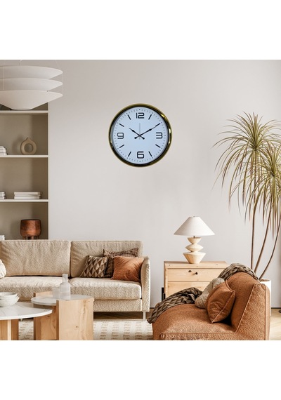 Gold Modern Tasarım 52 Cm Metal Duvar Saati Diğer
