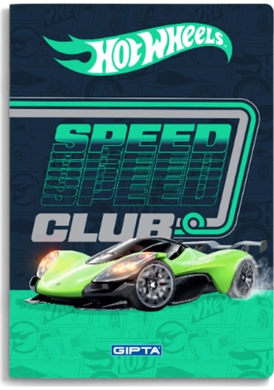Gıpta Hot Wheels Karton Kapak Dikişli Not Defteri A6 48 Yaprak Çizgili 5443 Çok Renkli