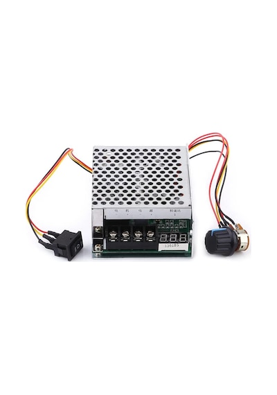 10v-55v 40a Pwm Fırçalı Dc Motor Sürücü Cw Ccw Ters Hareket Anahtarlı Ve Led Ekranlı
