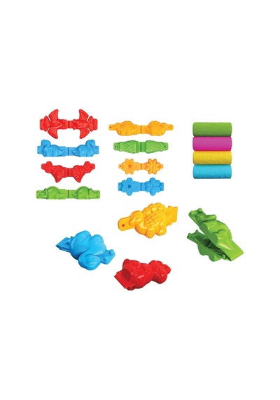 3d Dinozor Oyun Hamur Seti 200 Gr. - Oyun Hamuru Seti - Hamur Setleri - Hamur Kalıpları Renkli