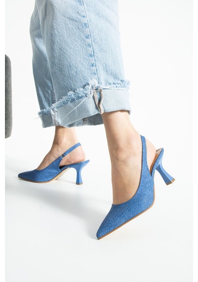 Dabab Shoes Cino Kadın Mavi Kot Sade Düz Arkası Açık 7cm Abiye Topuklu Ayakkabı Mavi Koyu Kot Dabab Shoes Cino Kadın Mavi Kot Sade Düz Arkası Açık 7cm Abiye Topuklu Ayakkabı Mavi Koyu Kot