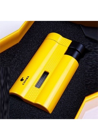 Ccm0652 Jet 3 Torch Punchlu Puro Çakmağı Sarı Krom