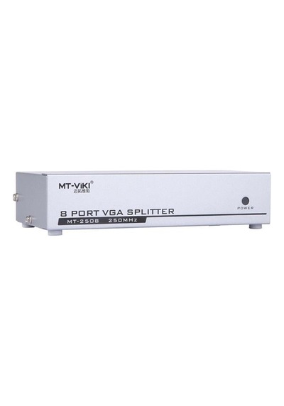 Powermaster Pm-2553 8 Port Vga Dağıtıcı Çoğaltıcı Splitter 9 Volt Adaptörlü 1920x1440 250mhz