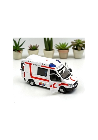 Ambulans Siren Sesli Işıklı Komple Metal Minibüs Kapılar Açılır Diğer