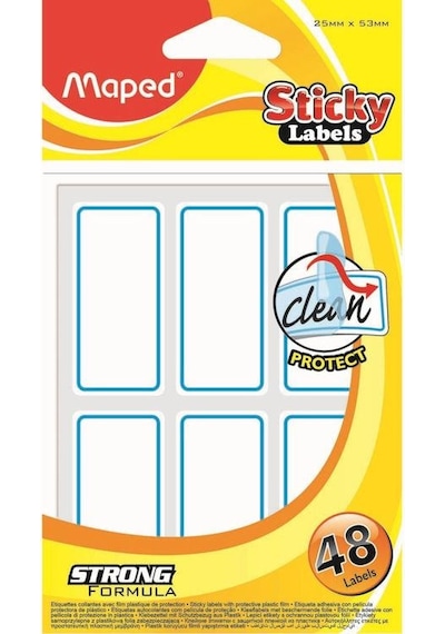 Maped Sticky Labels Üstü Korumalı Etiket 25X53 Mm 48'Li 774110