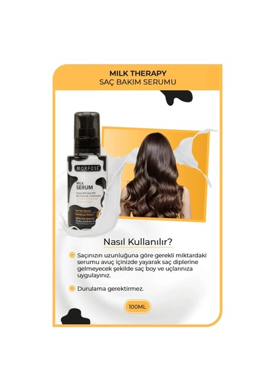Tedar Milk Therapy Kremsi Saç Serum 100 Ml - Onarıcı Bakım - Mrfs Najmaddin