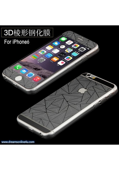 Apple Uyumlu   iPhone 6 6S Kılıf Renkli Ön Arka Kırılmaz Ayna Cam