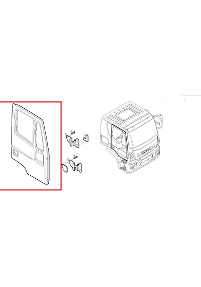 Iveco Eurocargo Sağ Ön Kapı