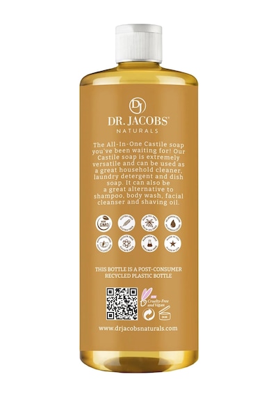 Dr. Jacobs Naturals Portakal Ve Zencefil Özlü Çok Amaçlı Bitkisel Kastil Sabun 946ml