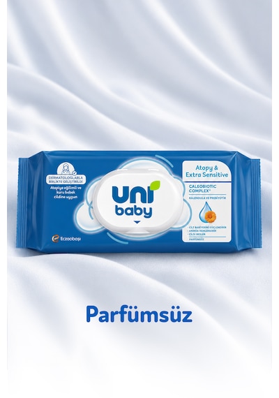 Uni Baby Atopy & Extra Sensitive Atopik Ciltlere Özel Islak Mendil 24x40 960 Yaprak 24'lü Set