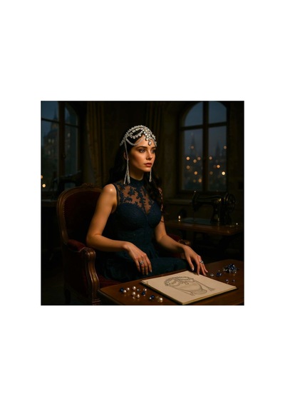 Bant Alınlık Gelin,kına,nişan,söz,after,bride,party Taç Gümüş - 729058943 Gümüş