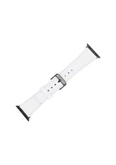 Bouletta Apple Uyumlu  Watch Deri Kordon 42-44-45 MM Beyaz
