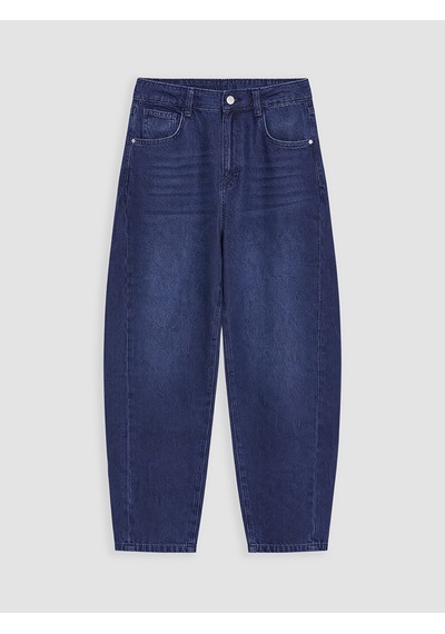 Lcw Modest İndigo Baggy Fit Kadın Jean Pantolon