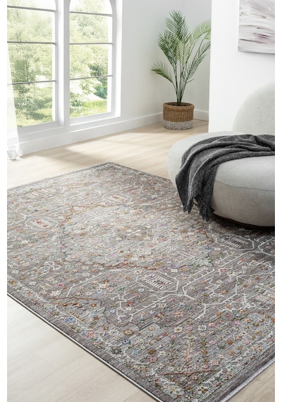 Mariesse Home Spectrum Serisi Degrade Iplik Yumuşak Silinebilir Keçeleşmez Leke Tutmaz Vintage Premium Halı 803 Renkli