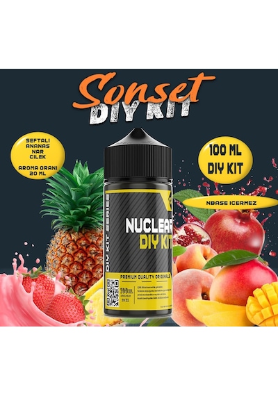 Nuclear 100 Ml Dıy Kit Sonset Gıda Aroma 20 Ml Aroma İçerir