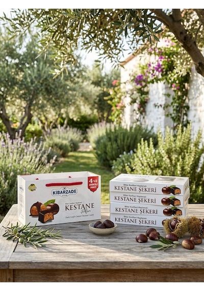 Çikolata Kaplamalı Kestane Şekeri - 4'lü Çanta Paket 125 Gr X 4