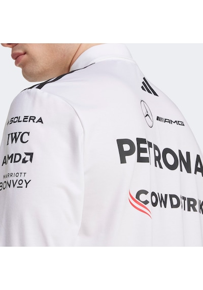 Adidas Mercedes Amg Petronas Formula One Team Erkek Beyaz Motorsport Sweatshirt Jx0757