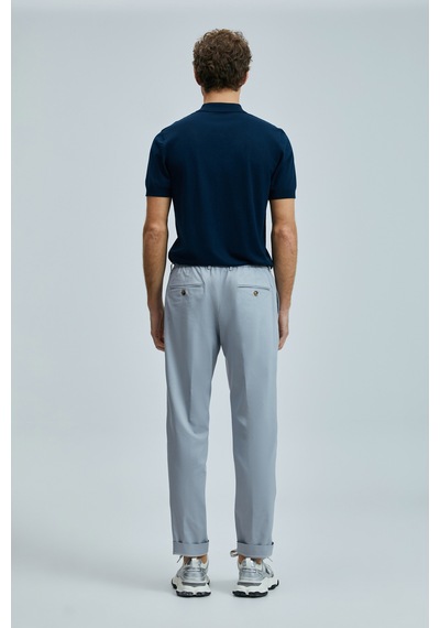 Lufian Glen Smart Erkek Chino Pantolon Slim Fit Gri Gri 111190336100150 Gri