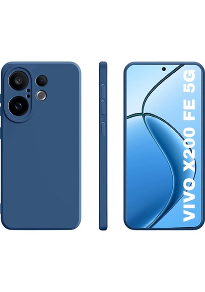 Vivo X200 Fe Uyumlu Silikon Kılıf - Kamera Korumalı Esnek Pastel Renk Kapak - Bordo Bordo