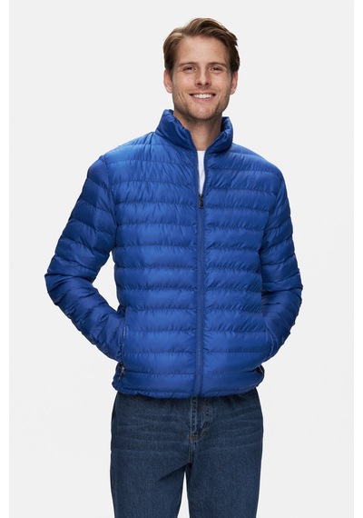 Ucla Northwın Mavi Fermuarlı Ve Cepli Polyester Standard Fit Erkek Mont Mavi