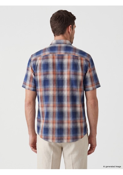 Lcwaıkıkı Classic Turuncu Regular Fit Ekose Poplin Erkek Gömlek Lcwaıkıkı Classic Turuncu Regular Fit Ekose Poplin Erkek Gömlek