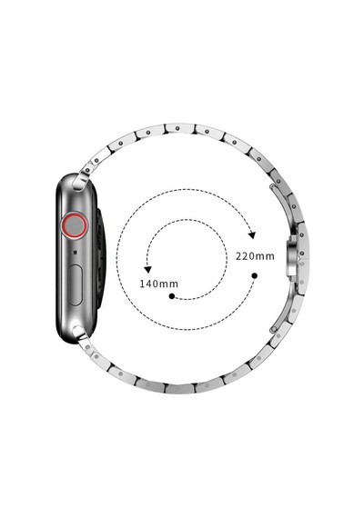 Apple Uyumlu Watch 7 45 MM Krd-63 Metal Kordon