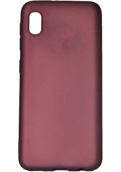 Galaxy A01 Core Kılıf Zore Premier Silikon Kapak Mürdüm