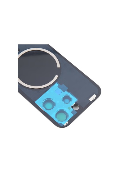 Teknonet Apple Uyumlu iPhone 16 Pro Max Kamera Camlı Batarya Kapağı + Magsafe Flex - Siyah Siyah