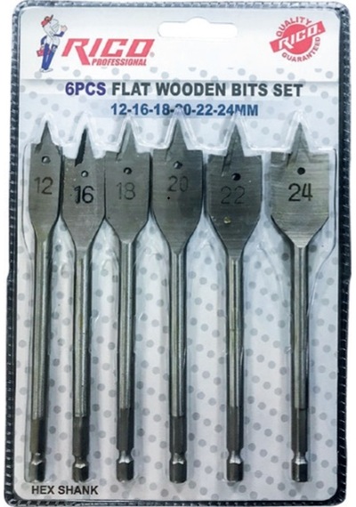 Rico 6 Parça Hex Yaprak Matkap Ucu Takımı Rc1299