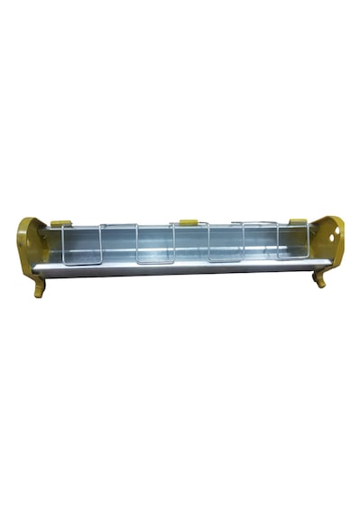 Güvercin Metal Yemlik 50 Cm Kuş Bıldırcın Keklik Tavuk Yemlik Suluk Galvaniz Yemlik