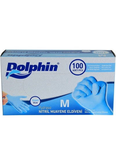 Pudrasız Mi Nitril Eldiven Orta Boy M 100 Lü Paket