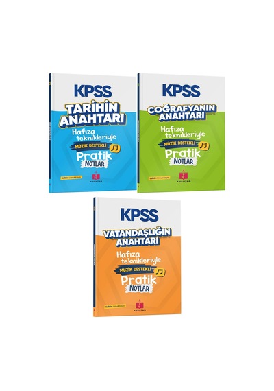 2026 Kpss Pratik 3'lü Hafıza Teknikleriyle Müzik Destekli Set - Genel Kültür