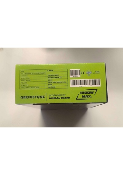 Germistone Lary 5 1000w 100rms 13 Cm 5' Profesyonel Midrange Hoparlör 2adet