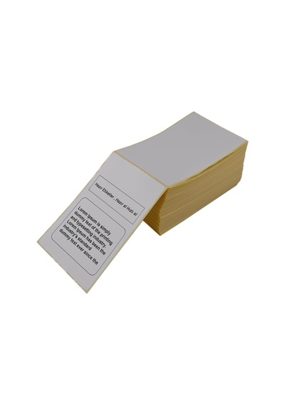 Lexroo 100mm X 150mm 500 Adetlik Paketlerde Lamine Termal Z Katlama Kargo Etiketi Diğer