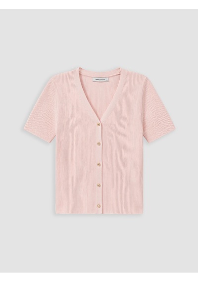 Lcw Everyday Pembe V Yaka Kadın Triko Hırka