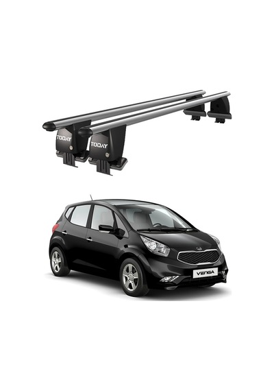 Royal Kia Venga 2014 Ve Sonrası Uyumlu Gri Ara Atkı Port Bagaj Tavan Barı