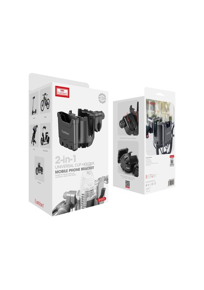Motosiklet Bisiklet İçin Ayarlanabilir 2in1 Telefon Ve Bardak Tutucusu