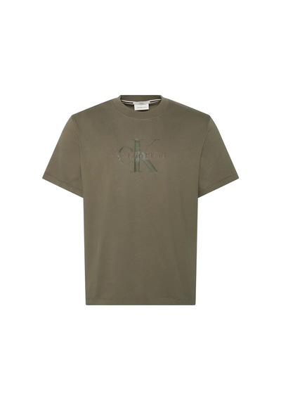 Calvin Klein Ss Hero Monologo Tee, Ldy Yeşil Erkek T-shirt