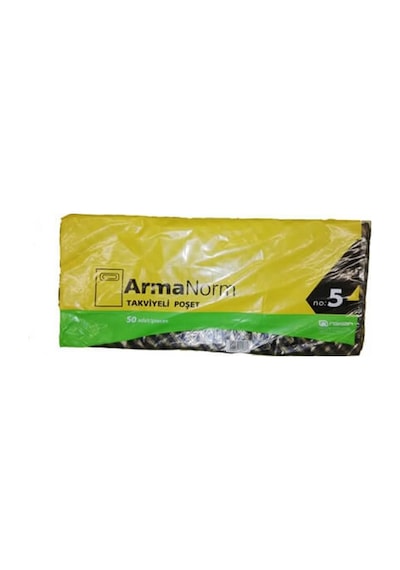5 No 50X60 Sıyah 50 Lı Pk Takviyeli Poşet