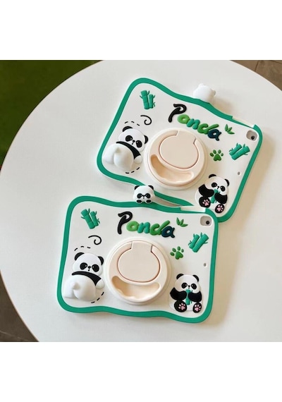 Apple Uyumlu iPad 8. Nesil 10.2" Kılıf Cute Dolls Standlı Eğlenceli 3d Karekterli Çocuk Kılıfı A2270 A2428 A2429 A2430 Kılıf