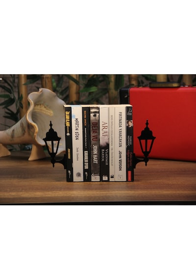 Lamba Desenli Metal Kitap Tutucu