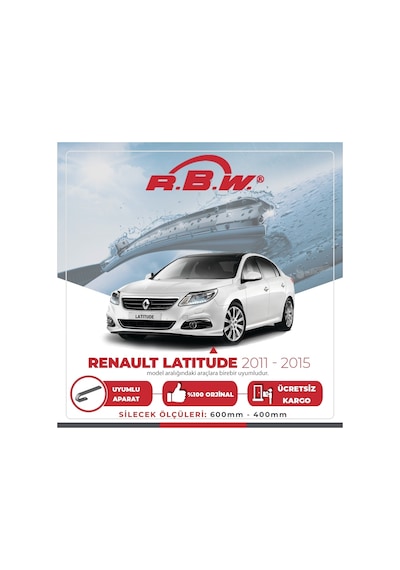 RBW Renault Latitude 2011 - 2015 Ön Muz Silecek Takım