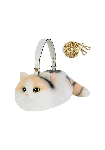 NessiWorld Kedi El Çantası Sarı Beyaz