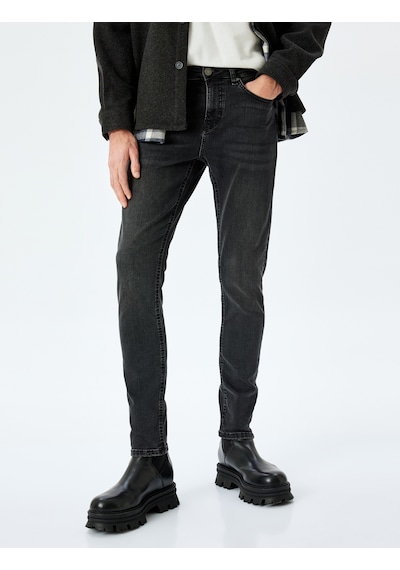 Koton Pamuklu Slim Fit Jean Pantolon - Brad Jean Siyah 5wam40018nd Siyah Koton Pamuklu Slim Fit Jean Pantolon - Brad Jean Siyah 5wam40018nd Siyah