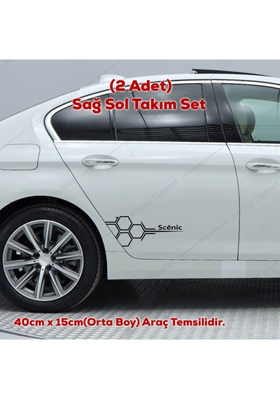 Scenic Kapı Altı Sticker Scenic Sticker Renault Scenic Oto Sticke