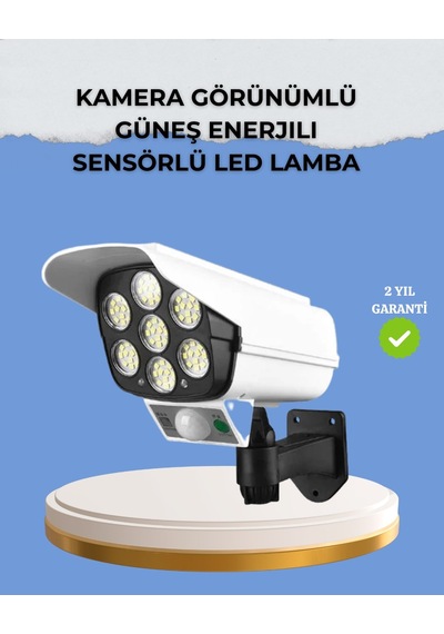 Kamera Görünümlü Solar Led Lamba Hareket Sensörlü Rlamba-3-0f5a7